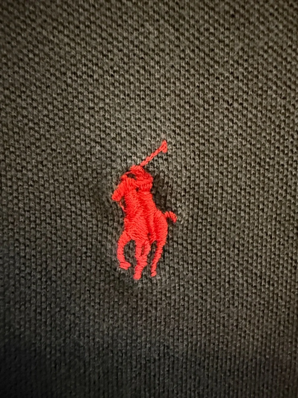 Vintage 90s Polo Ralph Lauren Black Faded Long Sleeve Polo Shirt XL Red Pony